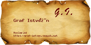 Graf István névjegykártya